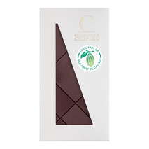 Chocolat noir 100% pur fruit de cacao tablette à croquer 80g