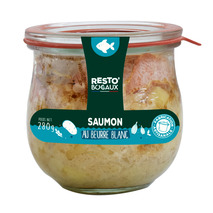 Salmon with white butter sauce and fondant potatoes jar 280g