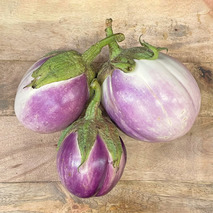 Round eggplant Rotonda Bianca ⚖