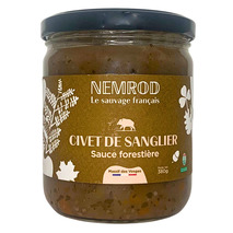 French wild boar stew forest sauce jar 380g