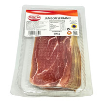 Serrano cured ham TSG slices x20 500g