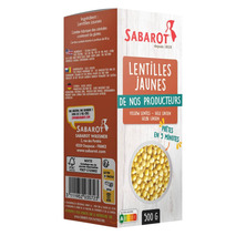 Lentilles jaunes 500g