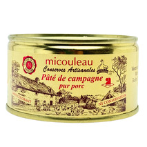 Pâté de campagne pur porc boîte 200g