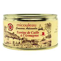 Terrine de caille à l'armagnac boîte 200g