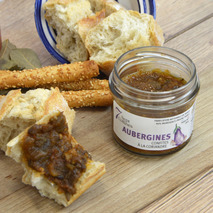Aubergines confites à la coriandre bocal 100g