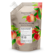 Purée de pêche blanche frais doypack 1kg