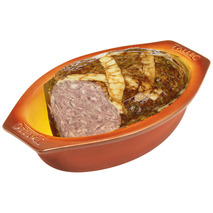 Traditional rabbit style french meat stoneware terrine ±3kg
