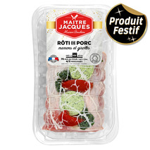 Rôti de porc farci aux marrons et aux girolles ±850g