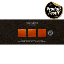 Truite fumée des Pyrénées à la ficelle tranchée main a/ peau s/ intercalaires 600g