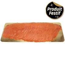 Saumon fumé de Norvège s/ peau s/ intercalaires 12 tranches 300g