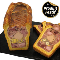 Pâté en croûte 1/2 de cerf aux pommes vertes et noisettes ±2,3kg