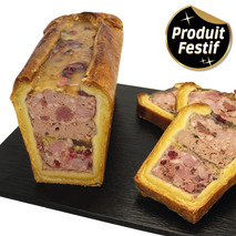 Pâté en croûte 1/2 de chevreuil aux airelles ±2,25kg