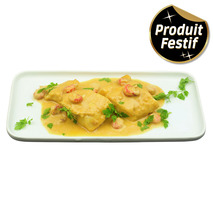 Dos de loup sauce homardine et écrevisses barquette 2,8kg