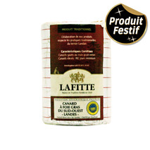Bloc de foie gras de canard IGP Sud‑Ouest mi‑cuit 30% morceaux s/ vide ±400g
