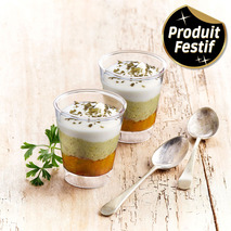 Verrine chestnut candied carrot and hazelnut 4x40g
