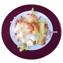 Cauliflower gratin with ham tray ±3.2kg