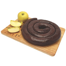 Curled black pudding with apples LPF vacuum packed ±1.5kg