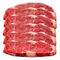 Sliced beef entrecôte steak vacuum packed 5x±300g