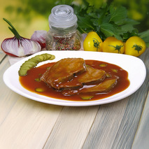 Beef tongue in spicy sauce tub 1.8kg