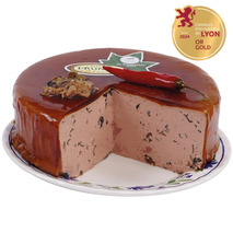 Mushroom terrine on plate vacuum packed 4kg