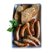 Mini cooked poultry and veal sausage french origin 34x±30g ±1kg