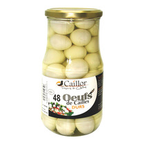 Hard boiled quail eggs x48 jar 800g