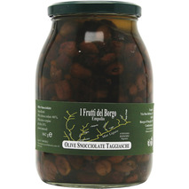 Olive Taggiasche dénoyautée à l'huile d'olive bocal 1,062kg