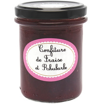 Confiture de fraise et rhubarbe 220g
