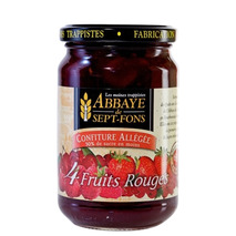 Confiture aux 4 fruits rouges allégée 350g