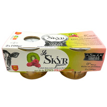 Skyr farmhouse on a bed of raspberry and kiwi 2x100g