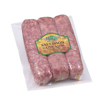 Uncooked lyonnais sausage vacuum packed 3x±300g
