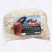 Chair de tourteaux fraîche cuite 500g