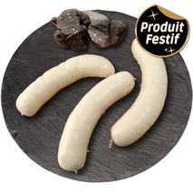 Boudin blanc à la truffe Tuber Melanosporum 1% s/ at 20x±140g
