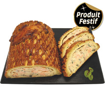 Feuillantine aux deux saumons Atlantique s/ at 2,2-3kg