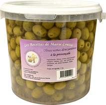 Olive verte dénoyautée à la provençale seau 2kg
