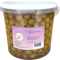 Olive verte au basilic seau 2,5kg
