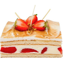 ❆ Strawberry entremets square entremet 35x27cm 2.05kg