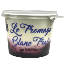 Fromage frais fermier sur lit de myrtilles 450g