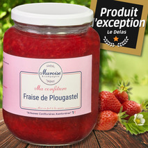 Hand-made Plougastel strawberry jam jar 950g