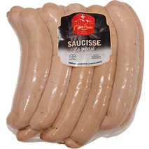 Veal sausage French meat vacuum packed 11x±180g