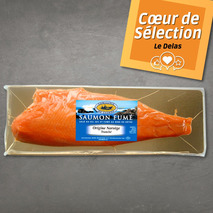Saumon fumé de Norvège tranché s/ peau a/ intercalaires 0,9-1,3kg