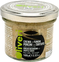 Porcini mushrooms and truffle Tuber Aestivum Vitt. 10% sauce jar 100g