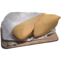 Foie gras de canard cru français extra déveiné troussé papier ±350g