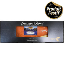 Saumon fumé de Norvège ficelle tranché main a/ peau a/ intercalaires 1,6-1,9kg