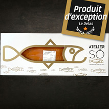 Hand sliced scotish smoked salmon with skin interleaved 1.5-2kg