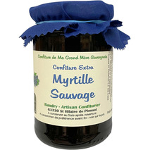 Hand-made wild bilberry jam 370g