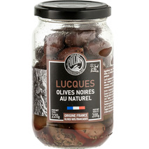 Olive Lucques noire du Languedoc bocal 200g