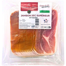 Dried sliced country ham without added nitrite salt LPF 25 slices 500g