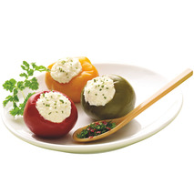 Trio of peppers stuffed with cow's milk ricotta tub 1kg