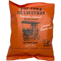 Pop-corn artisanal au caramel au beurre salé | Maïs éclaté à l'air chaud sachet 100g
